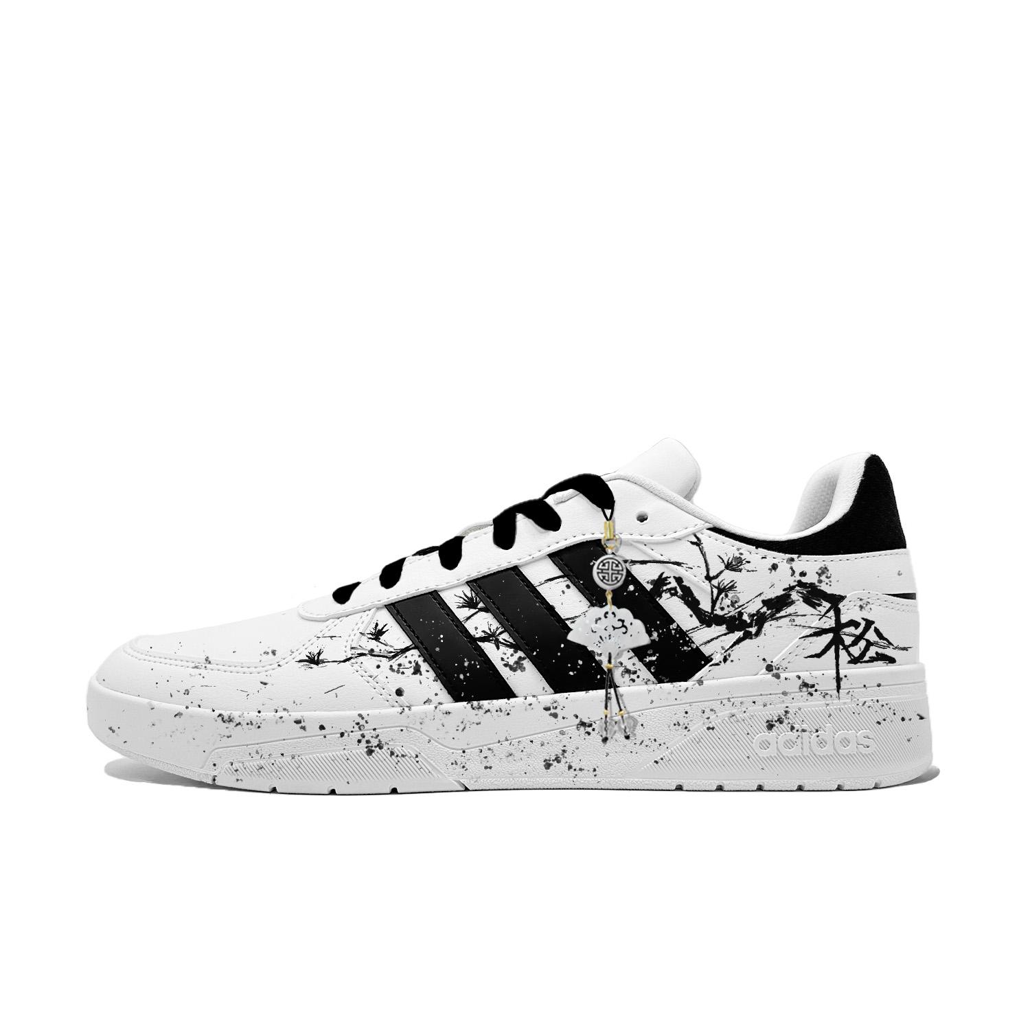 Adidas Neo Courtbeat Mitsuki Matsukaze Synthetic Leather Abrasion Resistant Abrasion Resistant Low top Skateboard Shoes JS3010(Team1143-) 39⅓