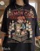 Caring For Your Demon Cat Pets Responsibilities Comfort Colors® Tshirt, Activities For Children Horned Kitty Occult Vintage Bootleg Tee