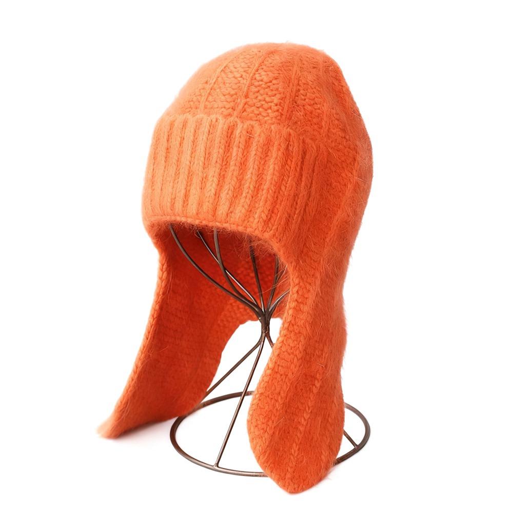 Warm Fur Ear Flap Cap Soft Skullies Beanies Cozy Woman Knit Cap Winter Season