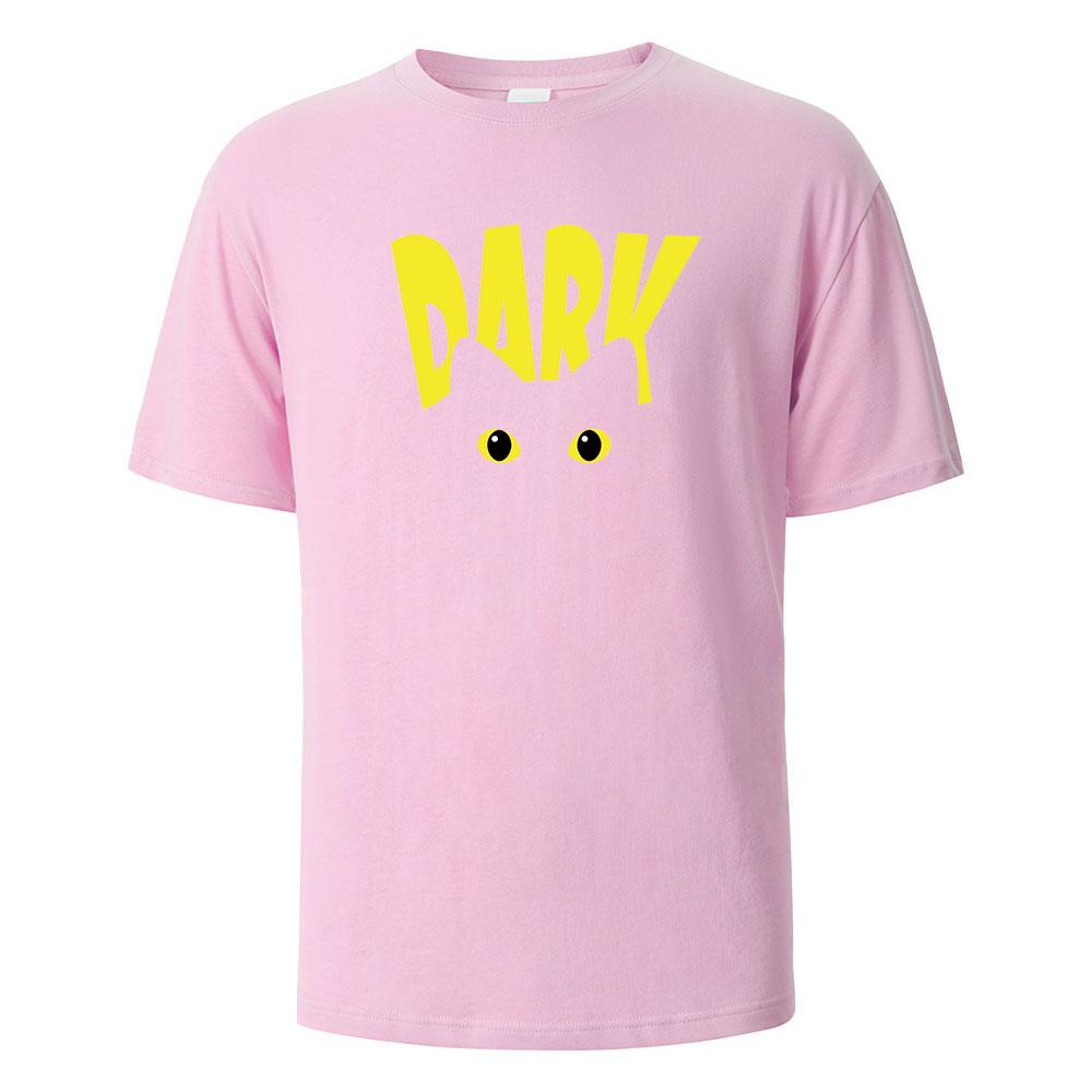 

Dark Cat Print T-Shirt Summer Tees For Men Women 100% Cotton O-neck Oversize Casual Short sleeved Tops 4XL