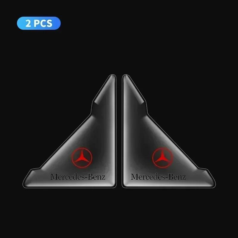 EJG4   2Pcs Transparent Car Door Corner Cover Anti-Scratch Protection Sticker For Mercedes Benz AMG A B C E S class GLA GLC CLA GLK GLE