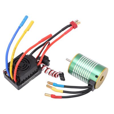 3900KV Bürstenloser Motor 60A Bürstenloser ESC Set Wasserdicht Staubdicht Motor ESC Kit für 110 RC Auto