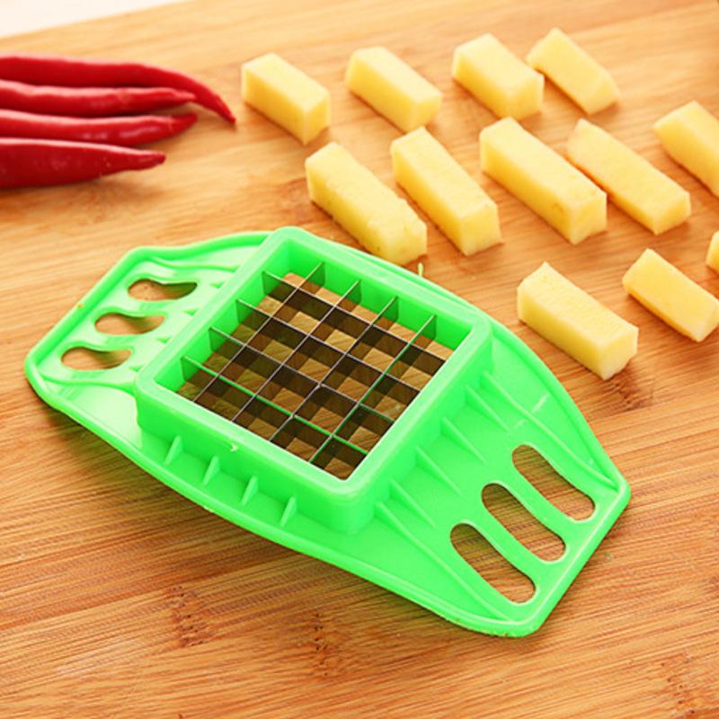 Stainless Steel Potato Cutter French Fries Cutter Potatoes Cutter Chopper Chips Making Tool Home Kitchen Gadgets Accessories New