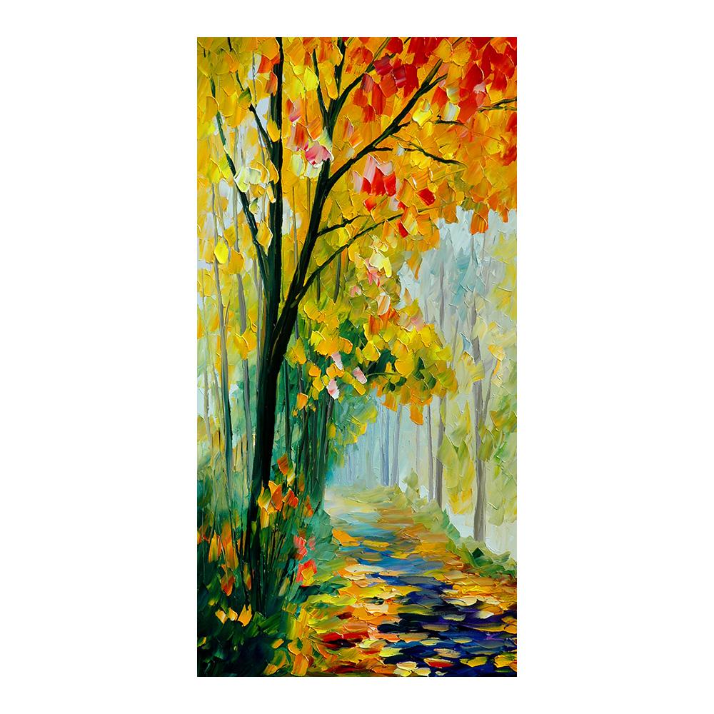 Modern Abstract Aesthetics Wall Art Color Leaf Tree HD Oil on Canvas Posters and Prints Home Bedroom Living Room Decoration Gift