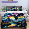 3pcs bedding set Dragon Fantasy Includes 1 Comforter + 2 Pillowcases, Without Pillow Inserts, Soft Comfortable, Lightweight Breathable, Prin