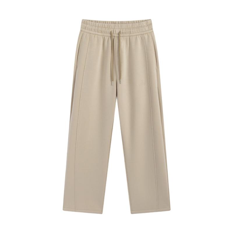 New Autumn Air Layer All-inclusive Edge Pants for Women's High Waist Drop Feeling Sports and Leisure Straight Wide-leg Pants for Women