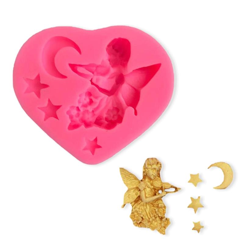 Stampi per Cioccolato a Forma di Angelo Stampini da Forno Stampini per Fondente Stampini in Silicone per Torta 8 Stili Regalo Perfetto per l'Appassionato di Pasticceria Fai da Te