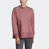 Adidas Athletics Crewneck Knit Sweatshirt Women Sweatshirt Purple Pink FI7978