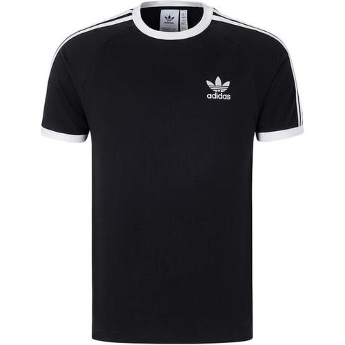Adidas Originals Logo Embroidered Crewneck T-Shirt KB2459 2XL чёрный