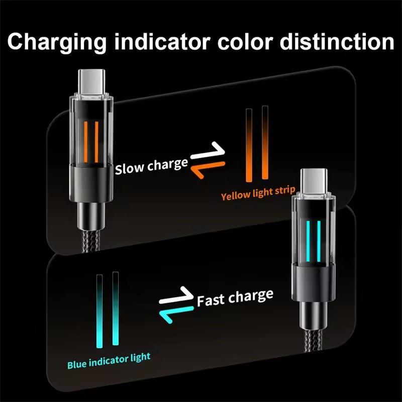 PD 100W Fast Charge USB C Cable Fast Charger For Apple iPhone 17 16 Pro Max Plus Cable USB To Type C Phone Data Cord Accessories