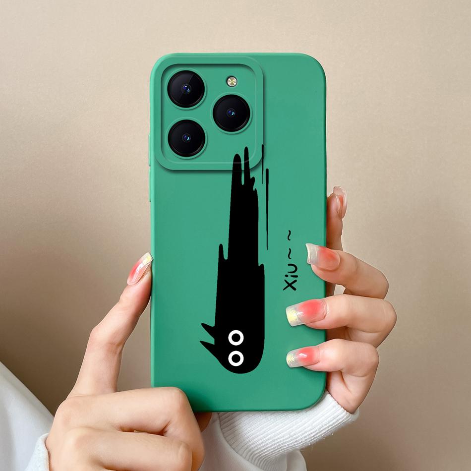 Case For Realme C61 C63 Cute Girl Phone Covers For Realme C 61 Camera Protection Liquid Silicone Anti Drop Soft Back Cover Capa