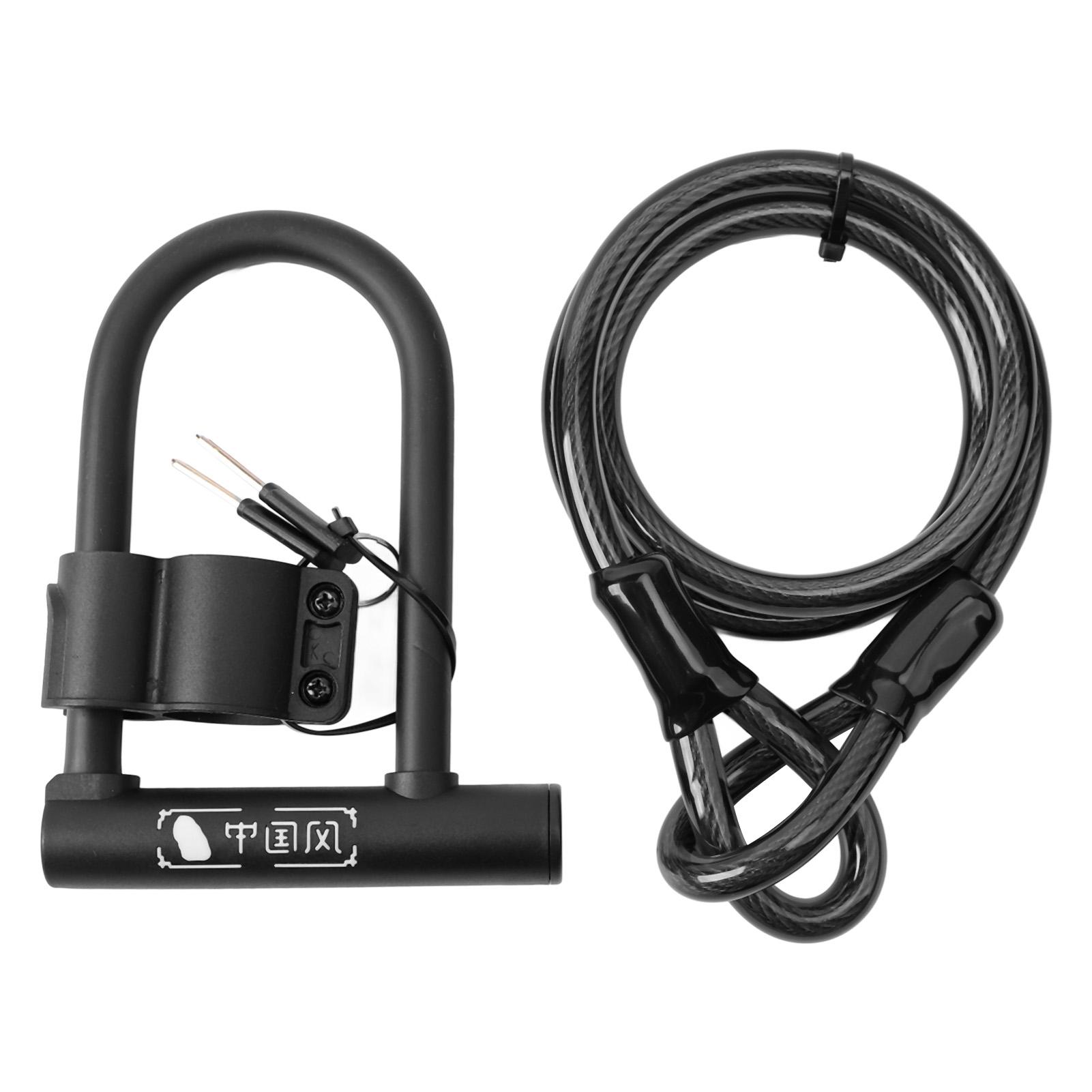 Bike U Lock Waterproof Rustproof Bike Heavy Duty High Security Anti Theft U Shaped Lock for Mountain Bike