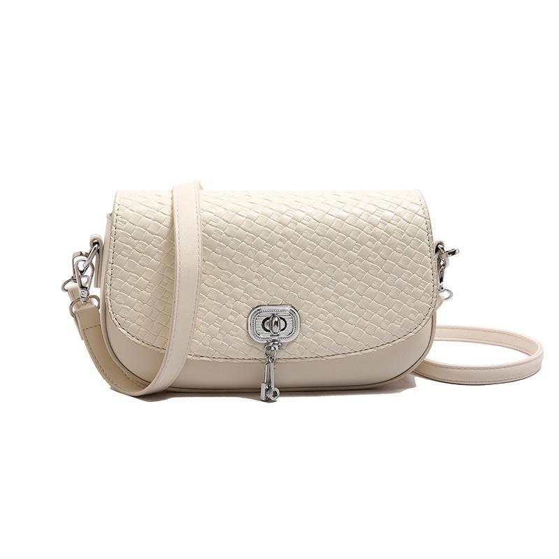 Fashion Exquisite Bag Summer New Solid Color Casual Lock Large Capacity Horizontal Cross Shoulder Women's Bag