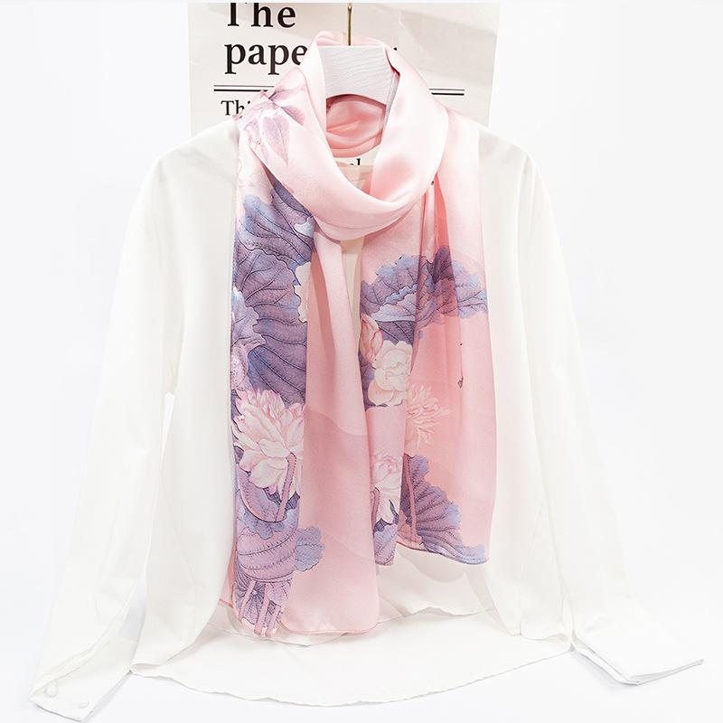 Shanghai Story New Mulberry Silk Scarf for Women In Summer Thin and Versatile Hangzhou Silk Shawl Gift Scarf for Mom