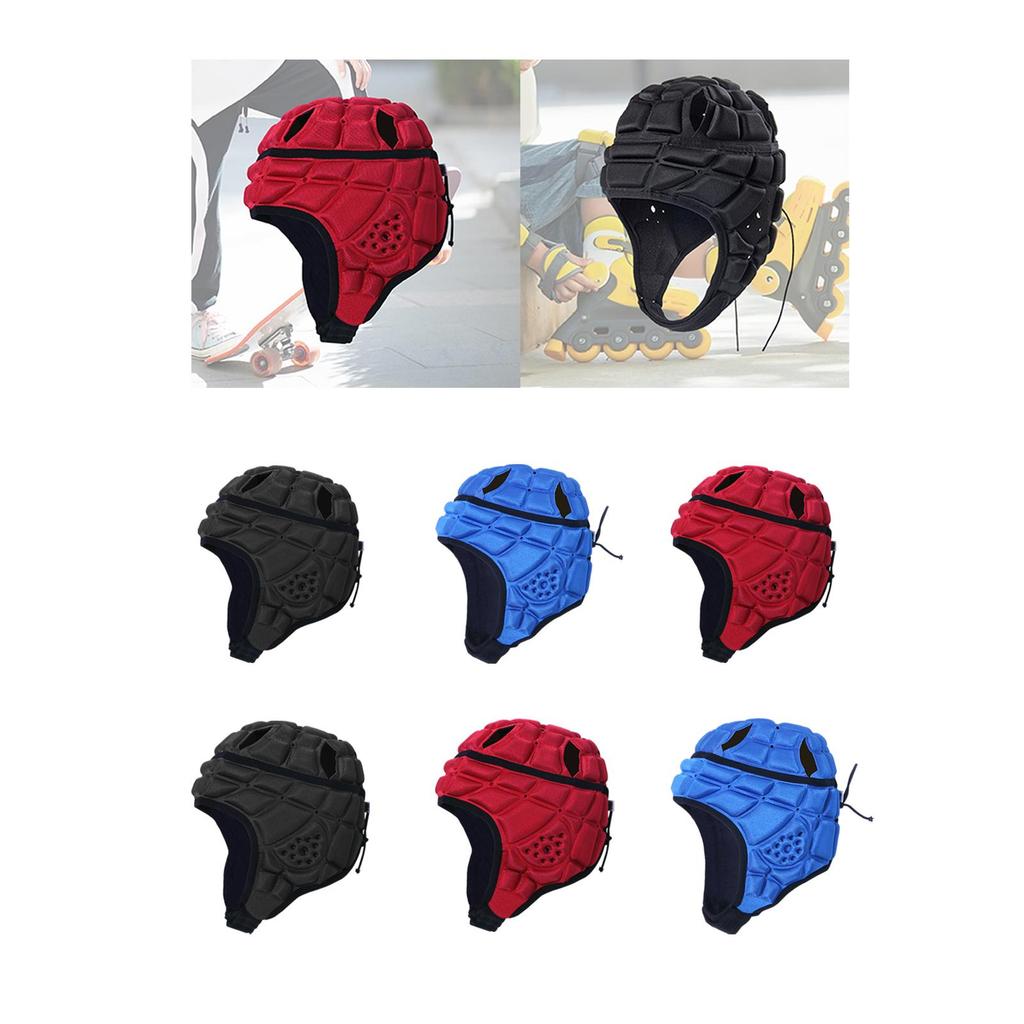 Children's Rugby Helmet, Flag, Football Softly Padded, Soccer Headgear for