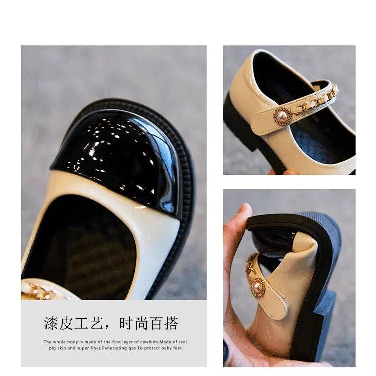 Girls shoes children princess small leather shoes 2025 new single shoes foreign style girl treasure spring soft sole Mary Jane