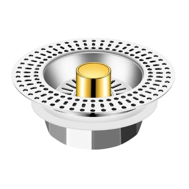 1 ks filtr do dřezu s odrazným jádrem - prevence zápachu a úniků, filtr do odpadu pro myčku nádobí, protizamačkávací sítko