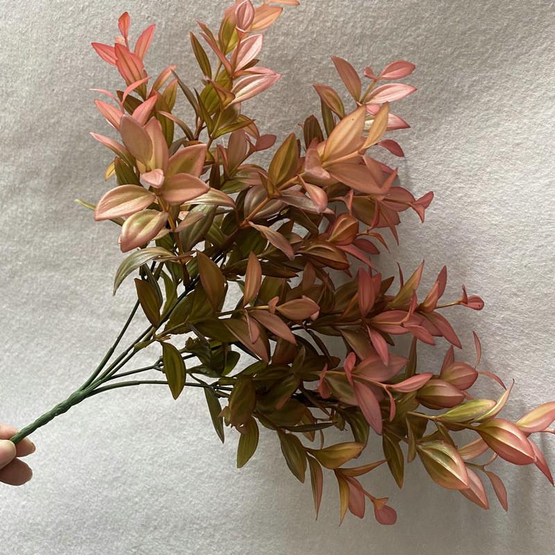 Faux Greenery Plastic Leaves For Wedding Arch Decor Photography Props Decor Home