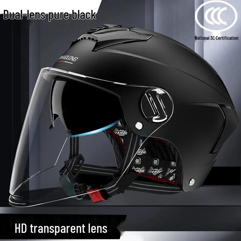 Certified Electric Motorcycle Helmet: Four Seasons, Sun Protection, Lightweight, High-End Safety