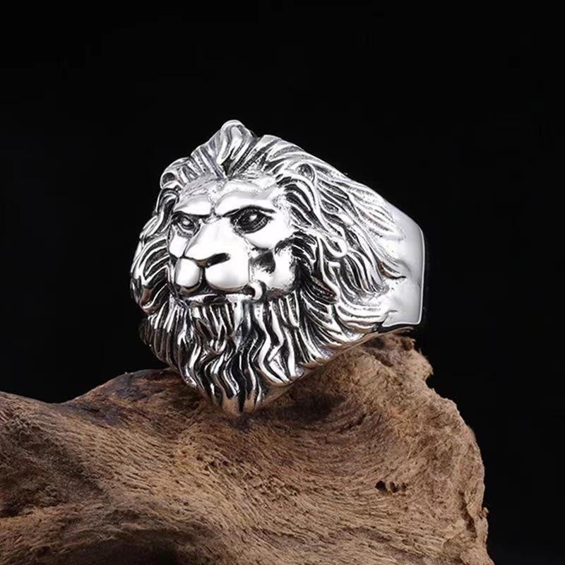 The King Of Beasts Lion Ring Male Domineering Operation Can Adjust The Trend Ring 