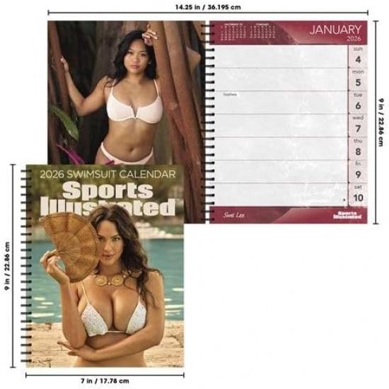 Sports Illustrated Swim Suit Calendar 2026 - Deluxe 2026 Sports Illustrated Beach Models Engagement Planner Calendar Bundle with Over 100 Reminder