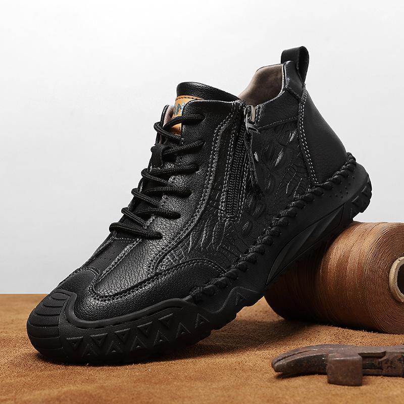 Men's Sports Shoes Fashion Handmade Shoes Outdoor Shoes Thermal Casual Shoes Men's Martin Boots Men's Large Size