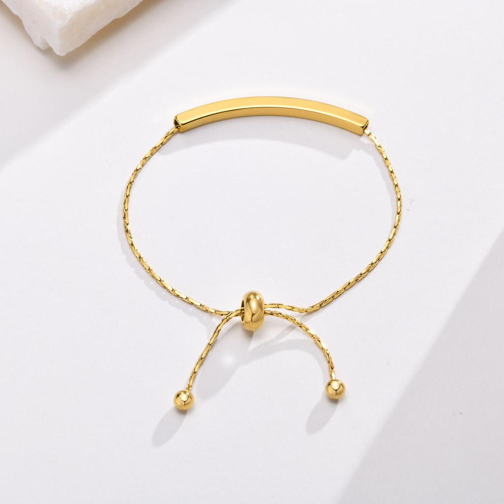 Free Engraving Name Date Bracelet for Women,Hammer Round Chain Bracelet, Stainless Steel Waterproof Jewelry Gift