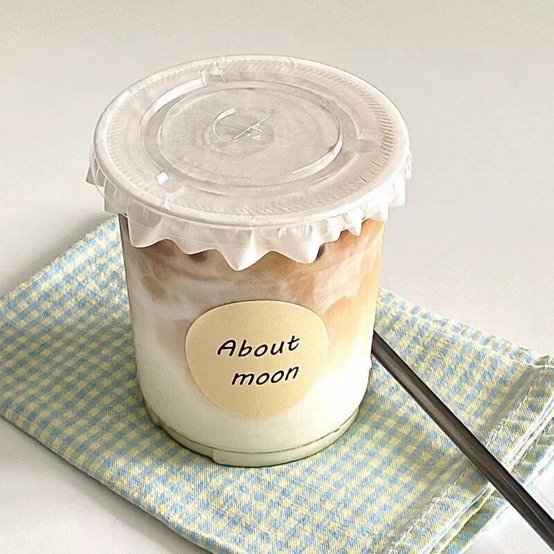 Disposable Plastic Coffee & Milk Tea Cup with Lid
