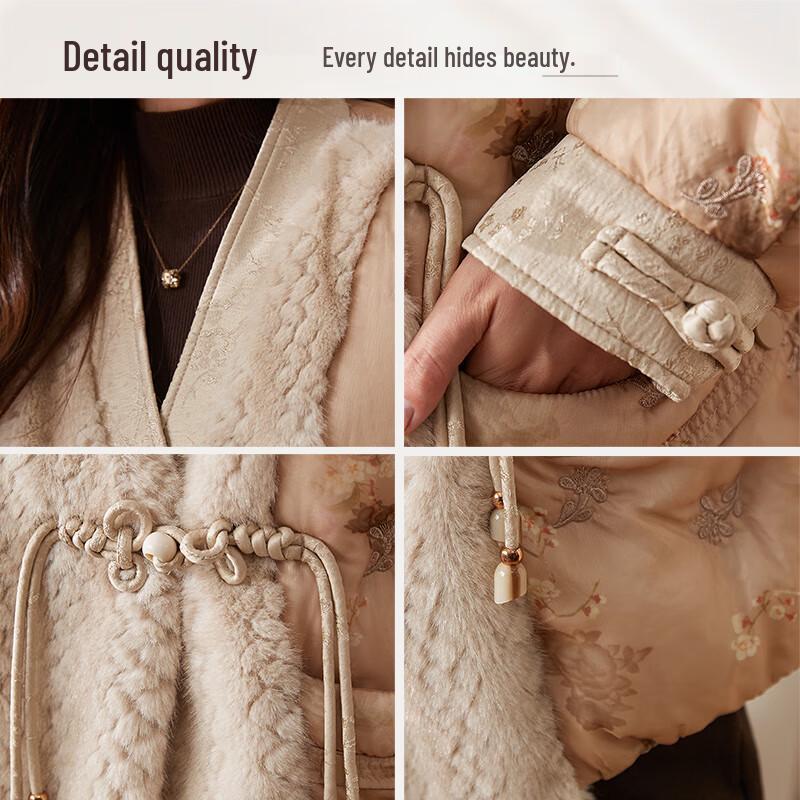 JIANHU Women's Chinese Style Frog Button Down Jacket