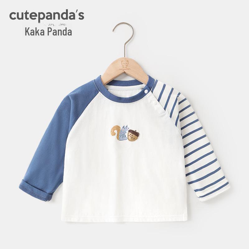 

Футболка с длинным рукавом Kaka Panda Kids - Весенние и осенние топы для мальчиков и девочек 90 cm