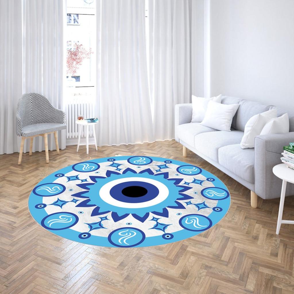 Evil Eye Rug Evil Eye Mandala Rug Mandala Rug, Mandala, Home Decor, Art Rug, Design Rug, Non Slip Rug,Round Carpet,Populer Rug