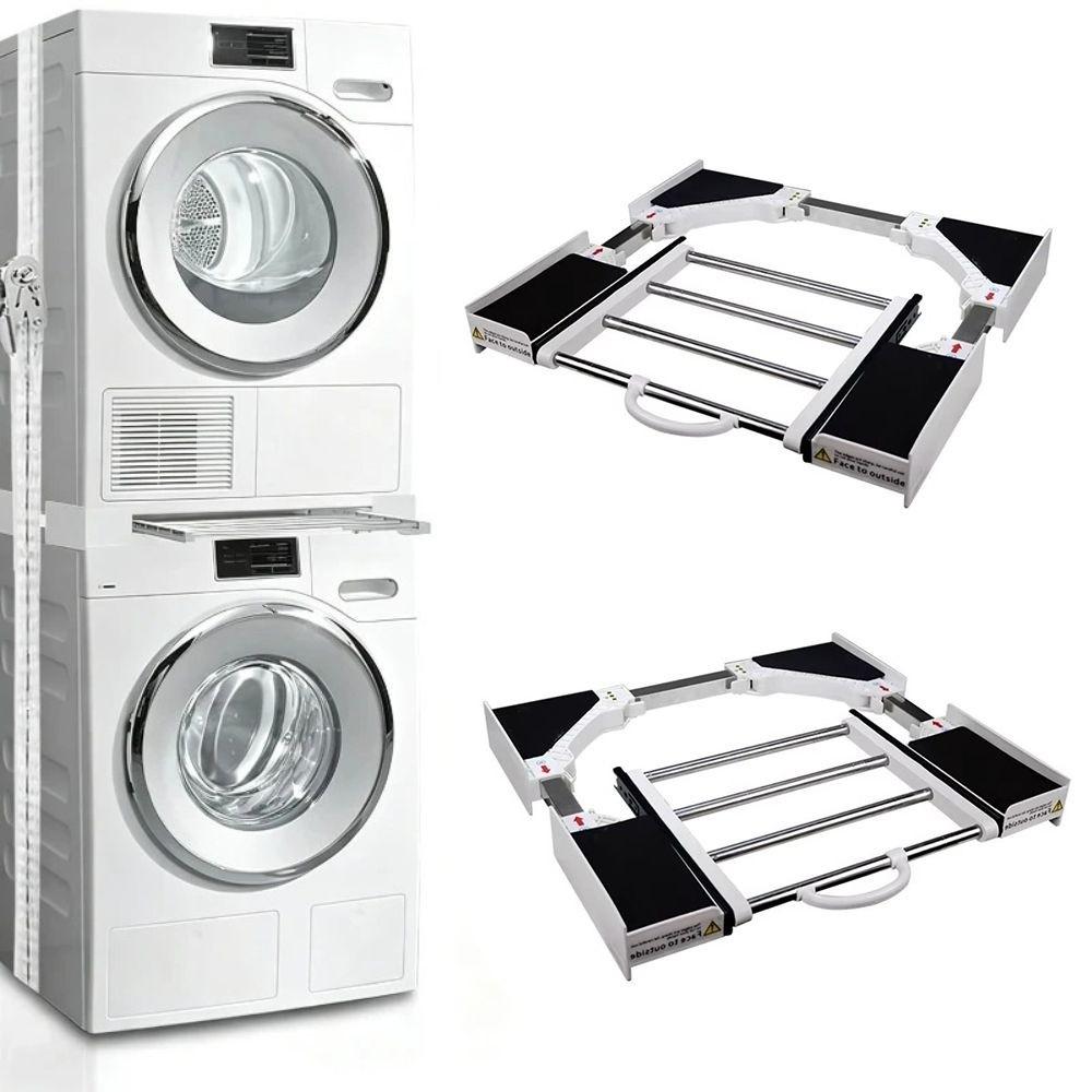 Retractable Washing Machine Rack Space-saving Washing Machine Storage Rack  Stacking Use