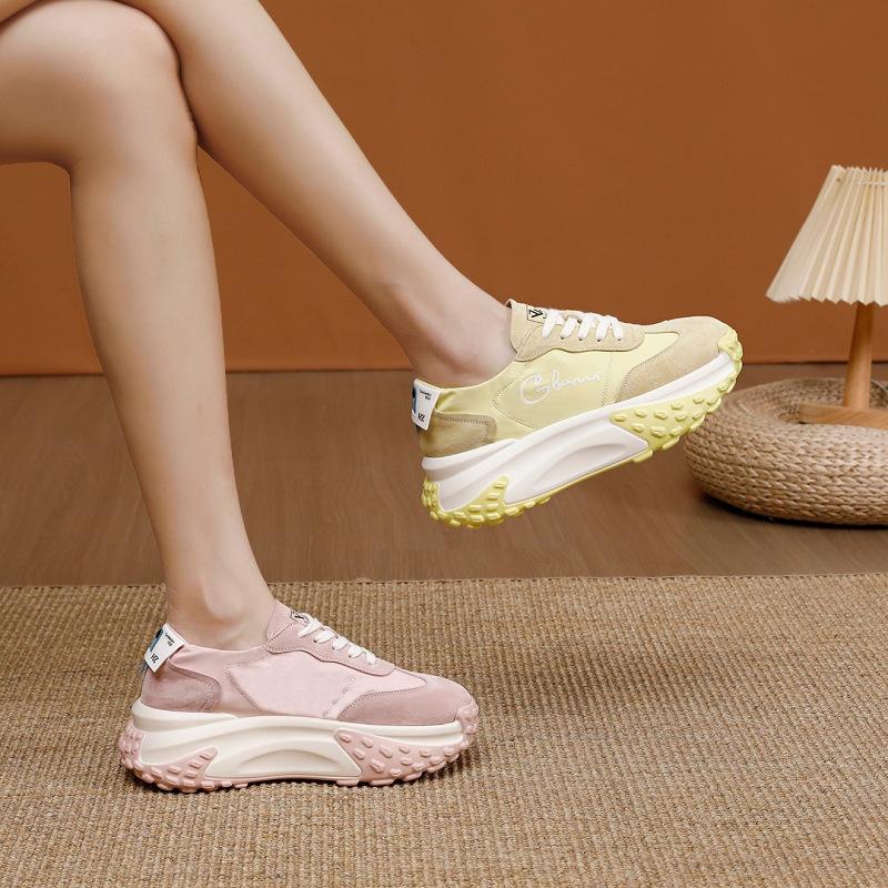Dad shoes women's summer 2025 new heightened platform retro versatile explosion Xiaobai sports and leisure Forrest Gump shoes