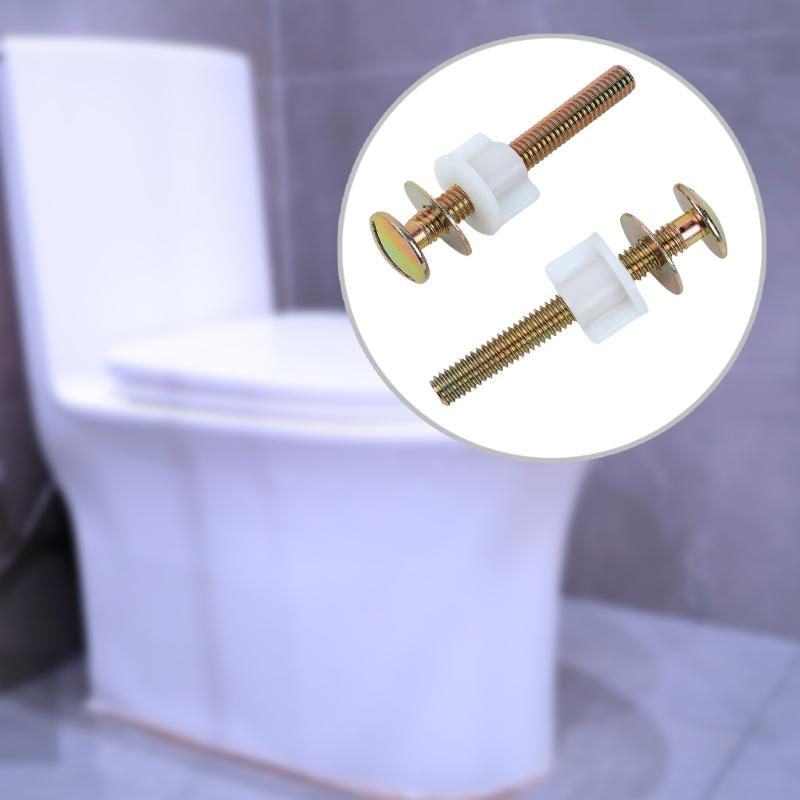Sada 4 robustních šroubů a matic pro WC sedátko Příslušenství Pohodlné pro snadnou instalaci a prevenci úniků