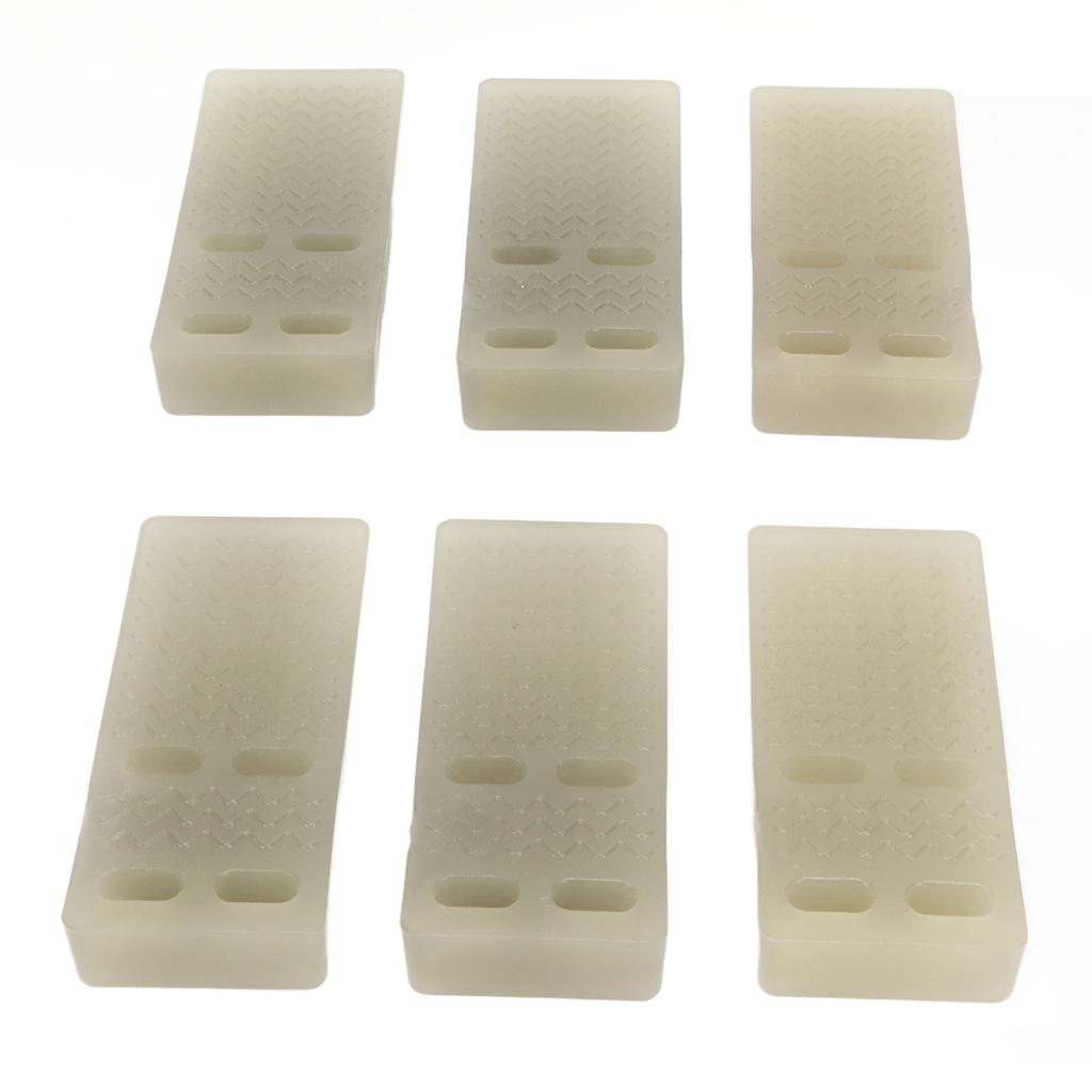 6Pcs Tür Stopper Gummi Keil Stoppt Winddicht Crashproof Fluoreszierend für Teppich Boden Schule Offi