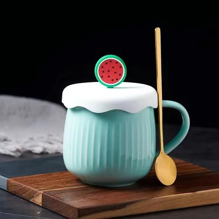 

Простая кружка с фруктовым элементом, прекрасная личность, керамическая чашка, кофейная чашка, чашка для молока, чашка для воды, набор для питья