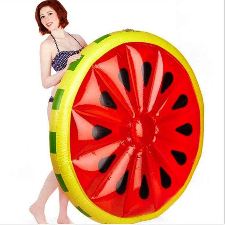 

Надувной круг-сиденье в форме арбуза для взрослых, плавающий круг-шезлонг для бассейна 160cm красный
