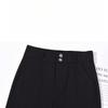 Schwarze Schlaghose mit hohem Bund Frühling Petite Bootcut Hose Lässig Vielseitig Taillenformend Anzughose für Damen