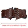 Vintage Korsett Taillengürtel für Damen Renaissance Kostüm PU Miedergürtel Taillenband Party Requisiten Bund Cosplay Kostüm