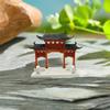 Chinese Memorial Archway Statue Ancient Building Model Japanese Pavilion Decoration Miniature Rockery Aquarium Bonsai Ornament