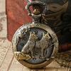 Vintage Chinese Zodiac Quartz Pocket Watch Necklace Pendant Gift Collectible Gifts for Men Women
