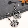 1 Pair of Fashionable Retro Earrings, with Empty Support, Elegant and Atmospheric Woven Earrings, Classical Ethnic Style Ear Buckles