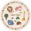 Cartoon Living Room Children's Room Round Carpet Room Maintenance Free Carpets Sound Insulation Anti Slip Beside Rug