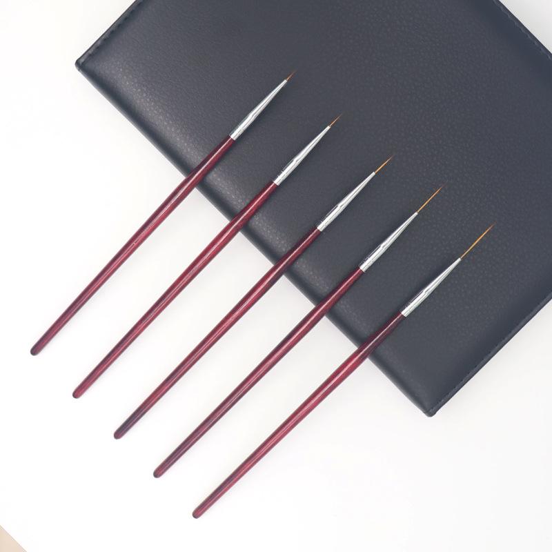 Wooden Nail Art Brushes Nail Art Liner Brush For Thin Details Fine Drawing Liner Brush Uv Gel Polish Painting Nail Design Tool