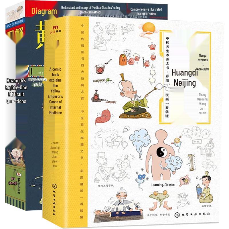 Illustrated TCM Health Comics: Yellow Emperor s Inner Canon (2-Book Set)