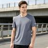 Herren Schnelltrocknendes T-Shirt Atmungsaktives Netz Sportliches Sommer-T-Shirt mit Seitenstreifen Lockerer Schnitt Lässiges T-Shirt für Fitnessstudio Training Laufen Tägliches Tragen