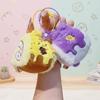 Stuffed Swiss Roll Pendant Animal Cartoon Plush Keychain Plush Swiss Roll Keychain  Festive Decor