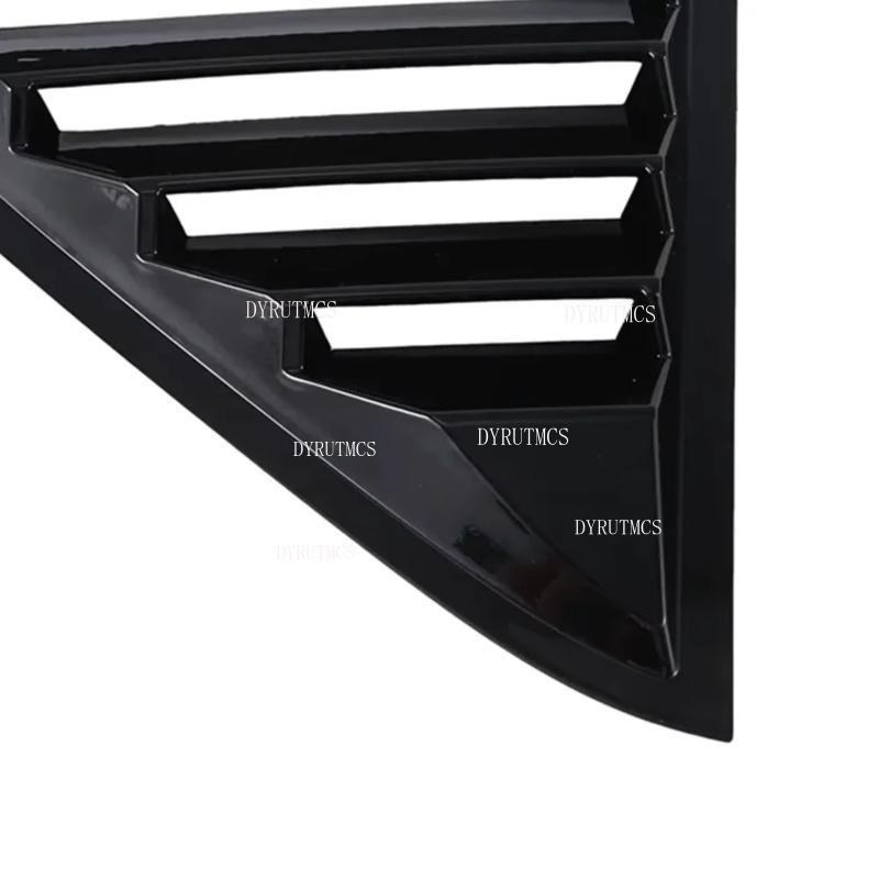 Gloss Black Car Side Window Louver Fit For Chrysler 300C 2011-2021  Car Rear Window Shutter Cover Spoiler