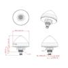 QUESCAN TN705 RTK GPS Антена L1 1575.42MHz Активна GPS GNSS Антена Часове Позиціонування GPS GLONASS Galileo BeiDou Водонепроникна