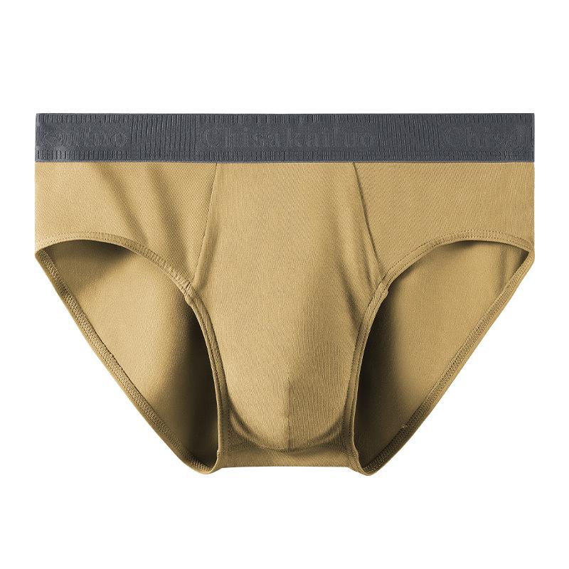 Men's Underwear Cotton Triangle Pants Antibacterial Soft and Comfortable Mid Waist Cotton Breathable Underwear